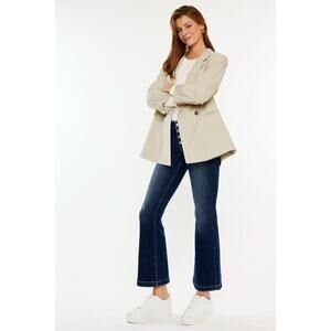 Kancan Jeans 31 Dark Wash Baylor Mid rise Flare Western Cowgirl Preppy